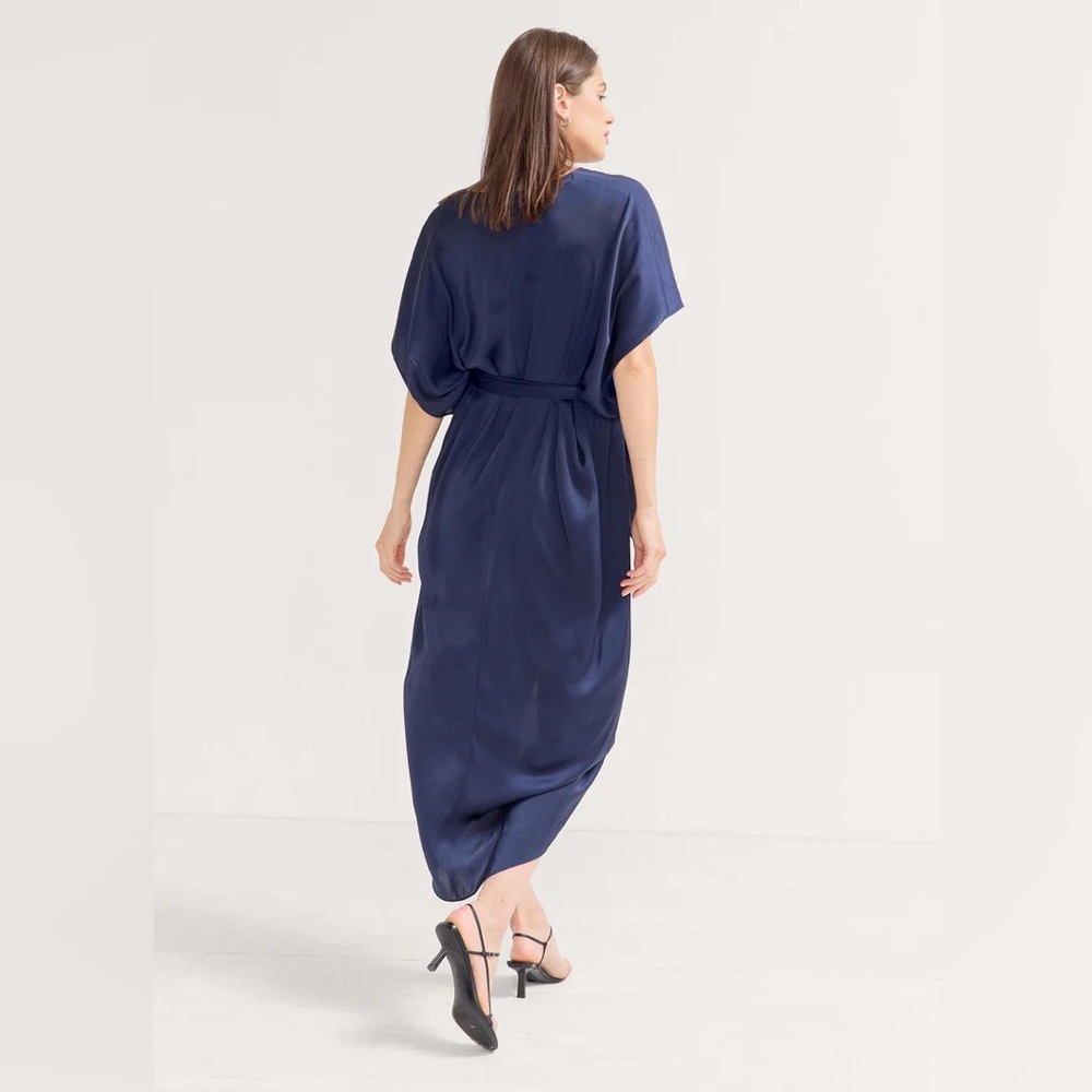 Elegant Navy Maternity Dress - Picture 4 of 7